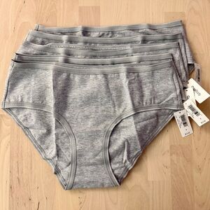 GAP GapBody Cotton Hipster Panties Gray Lot of 5